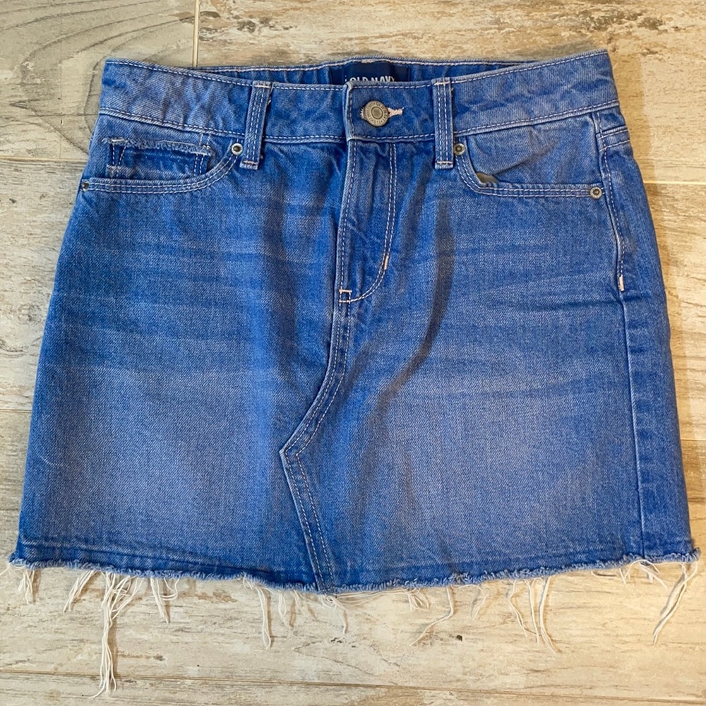 old navy kids jean skirt